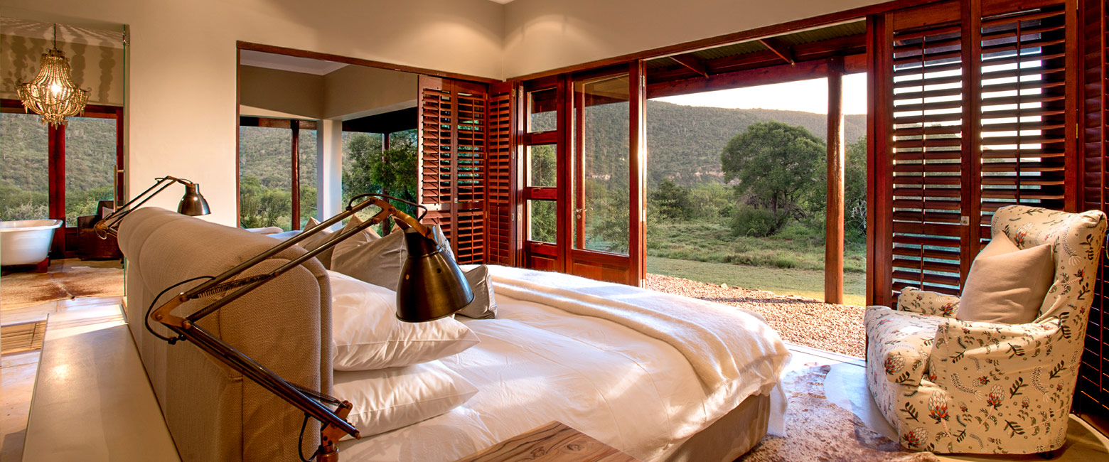 is a chic safari lodge on the Kwandwe Reserve