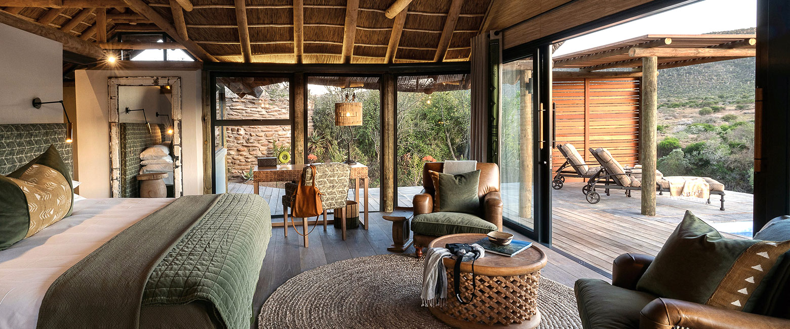 is an upmarket safari property on the Kwandwe Reserve