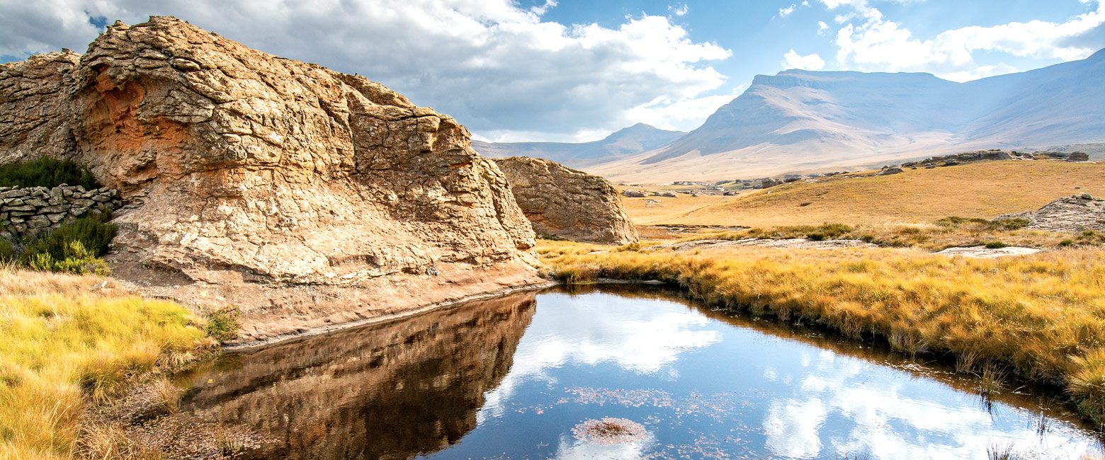 is a dramatic mountain kingdom, encircled by South Africa