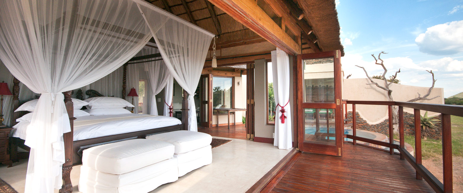 is an unusually comfortable property in the Madikwe area of South Africa
