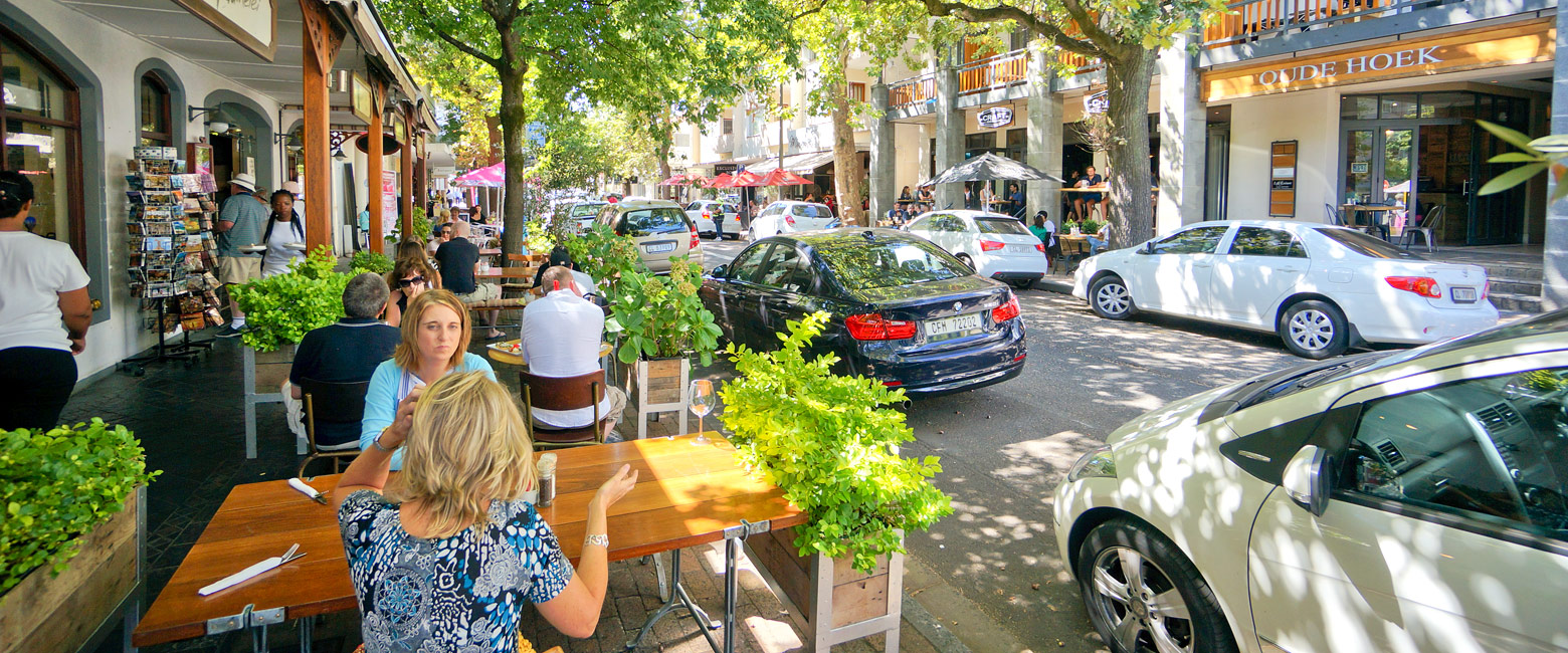 is a pleasant university town, gateway to the Cape Winelands