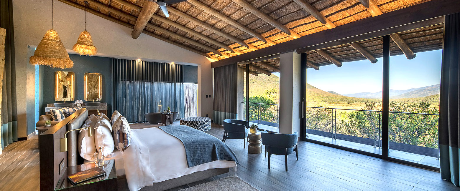 is a large but stylish property in the Waterberg Mountains area 