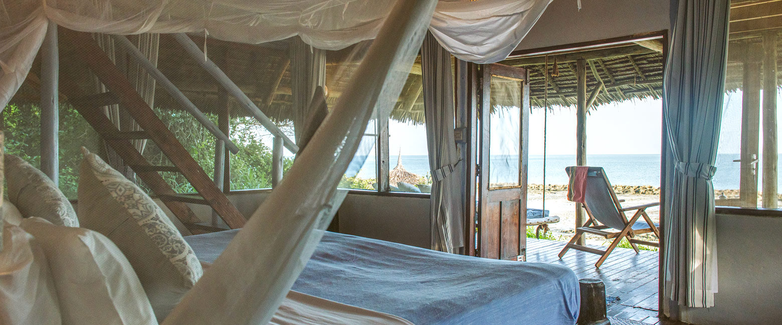 is a remote beach lodge in the Bagamoyo area