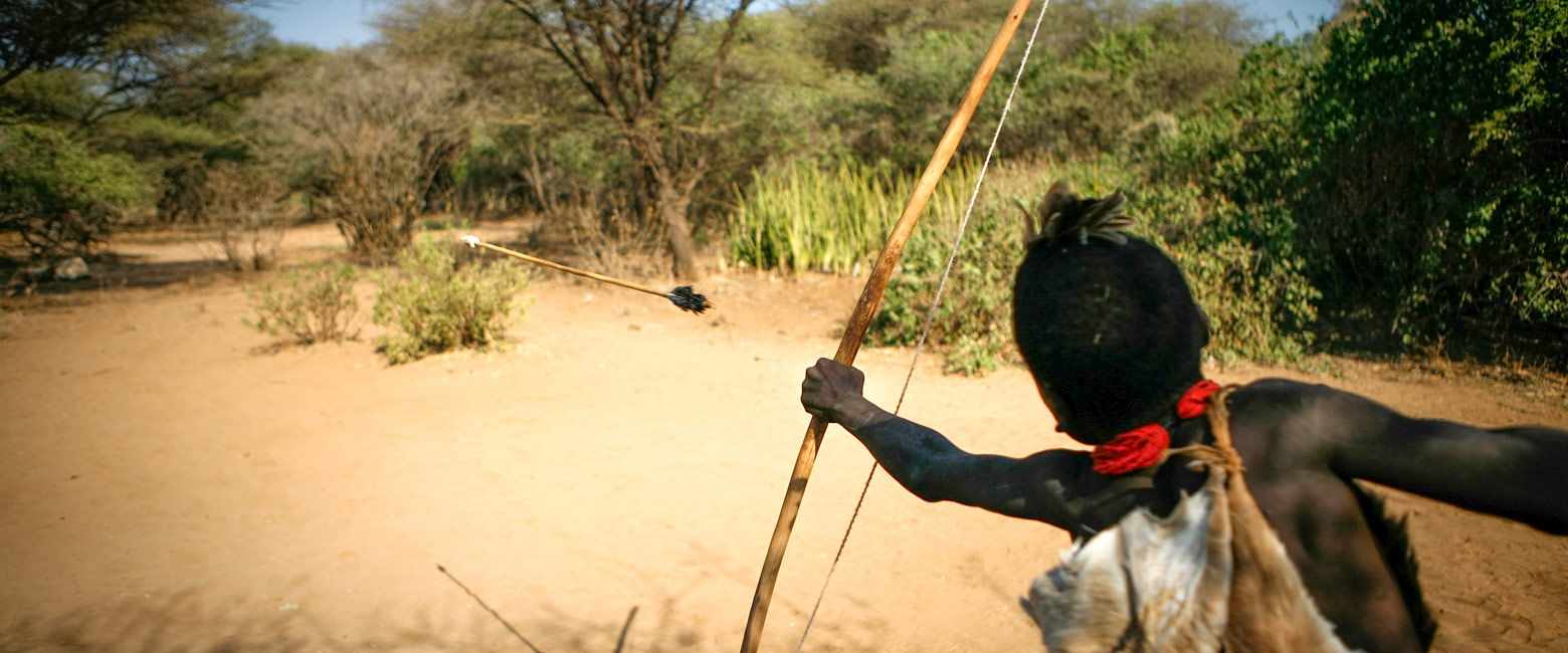 is an impressive Rift Valley lake, home to the Hadzabe people 