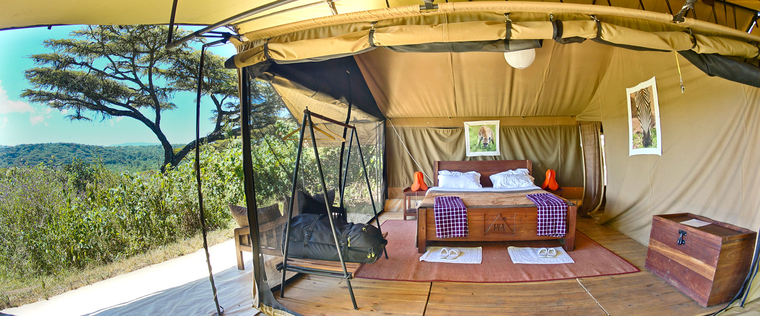 is a comfortable tented camp in the Ngorongoro Crater area