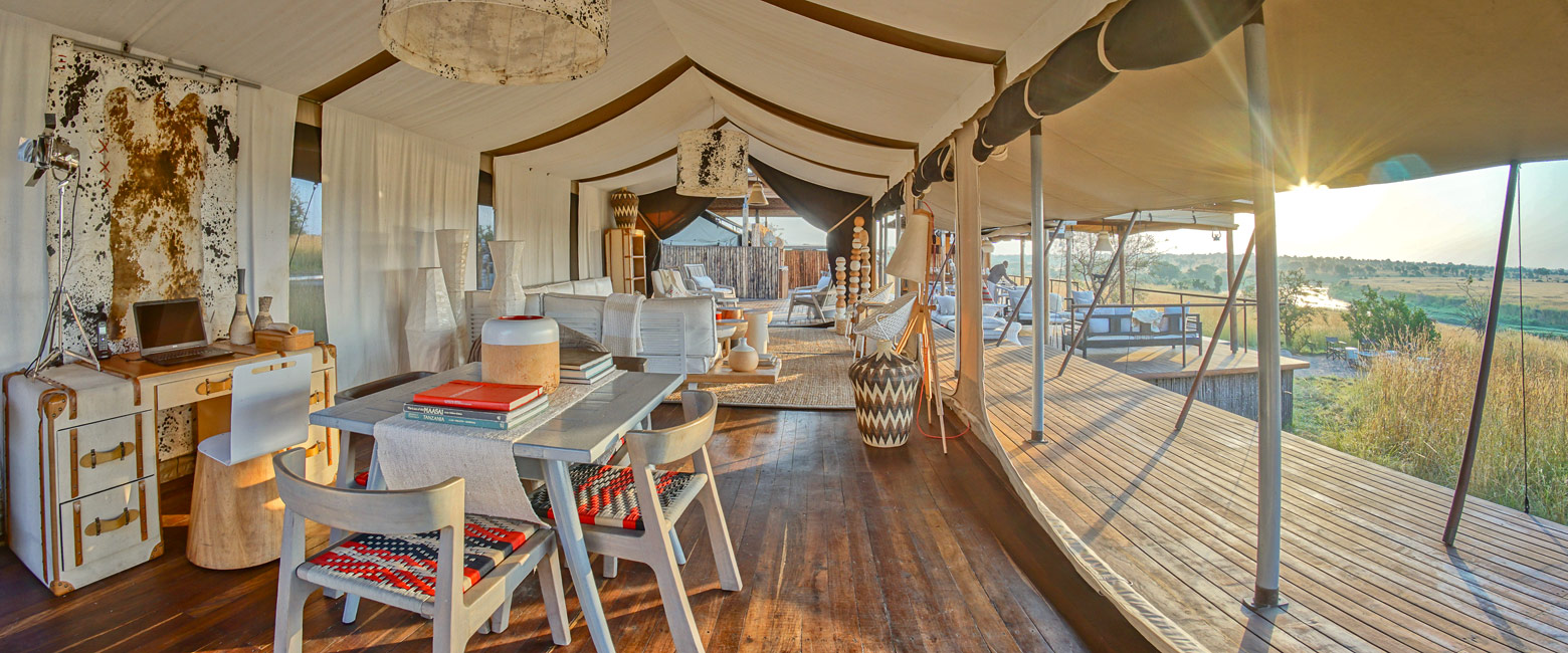 is a top-end camp in the Serengeti Mara area 