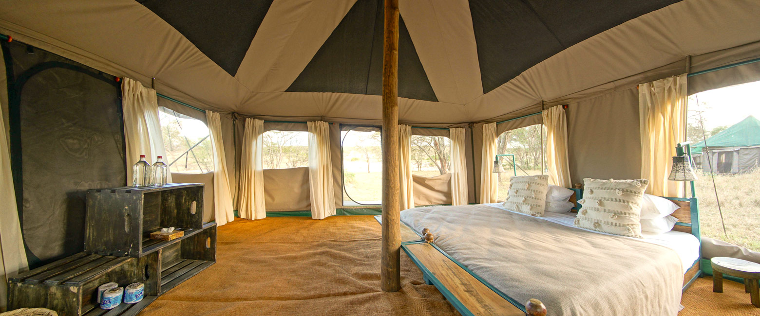 is a light mobile camp in the Serengeti Mara area 