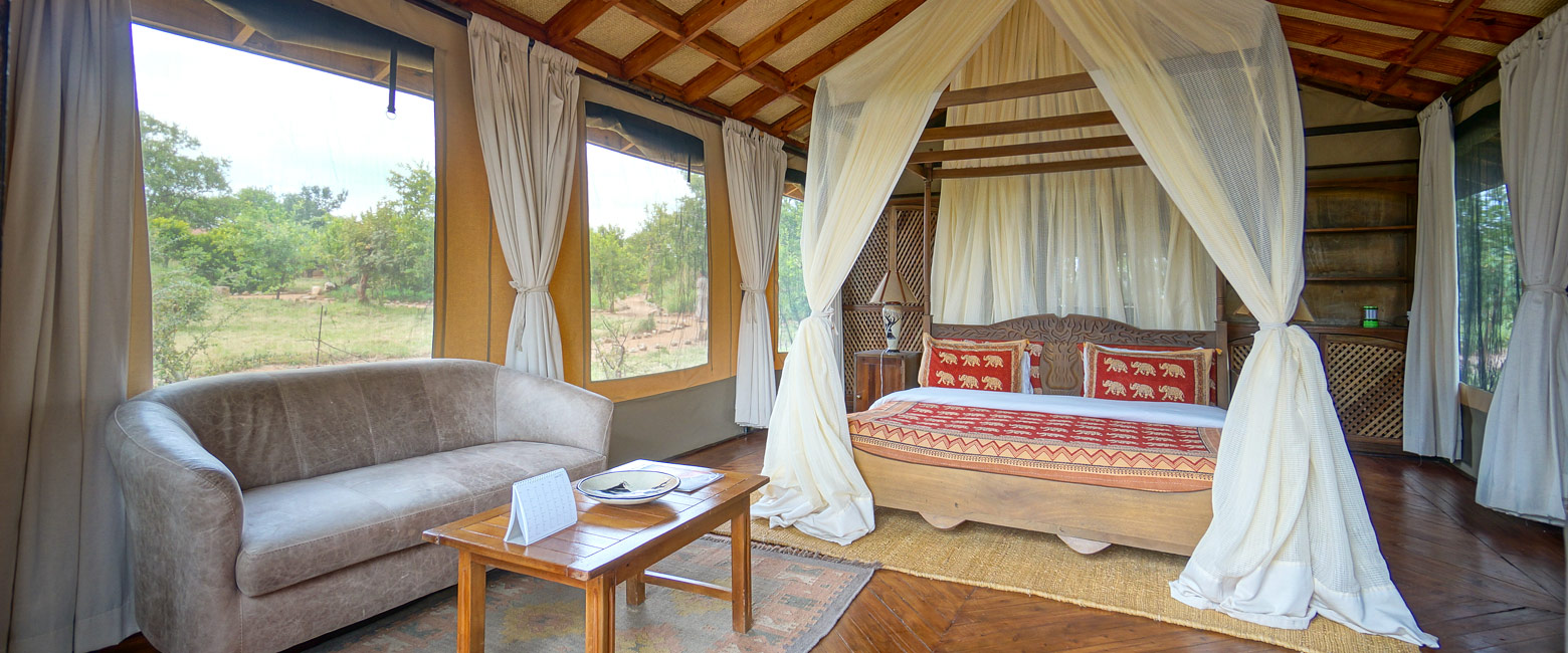 is medium specification permanent lodge in the Tarangire area of northern Tanzania