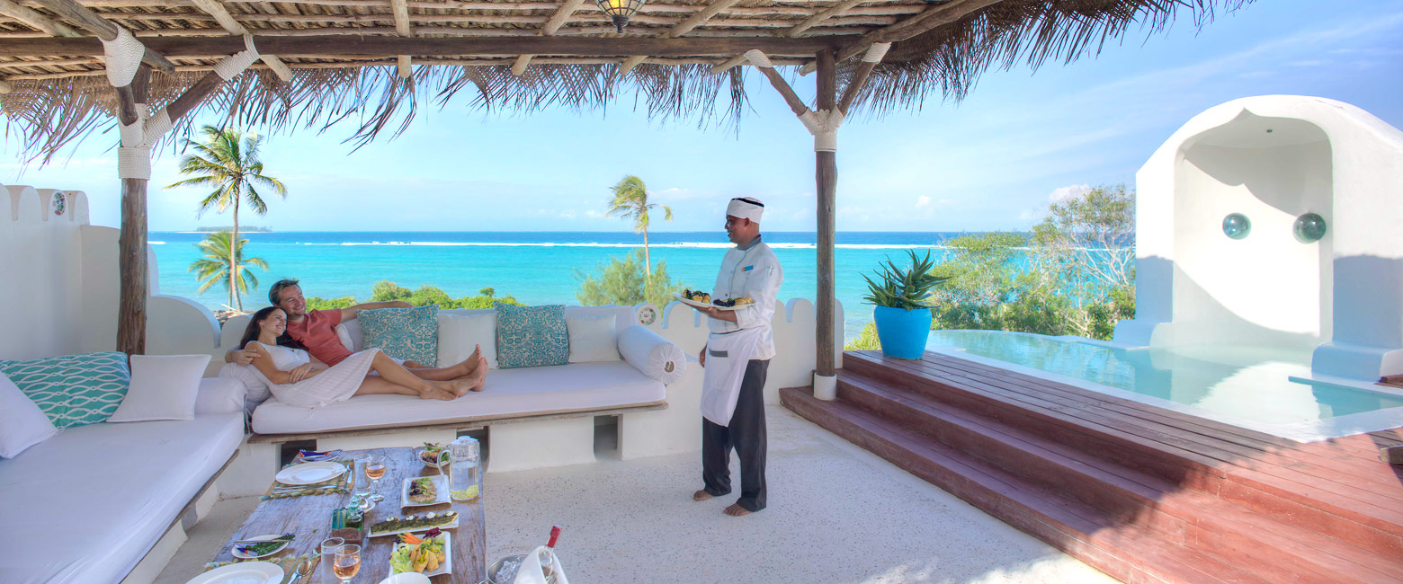 is an exclusive property on Zanzibar Island