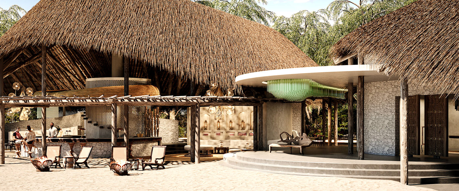 is a top-end beach lodge northeast of Zanzibar Island 