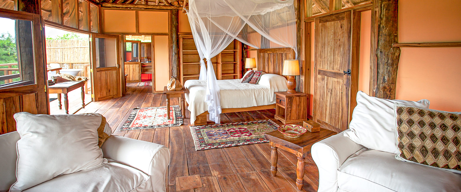 is a relatively upmarket property, in the remote Semliki area of western Uganda 