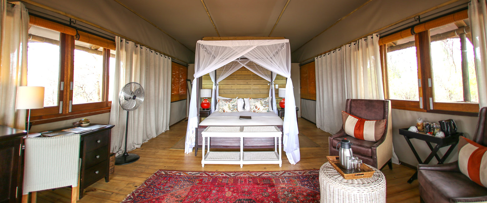 is a high-end tented lodge in the Livingstone area