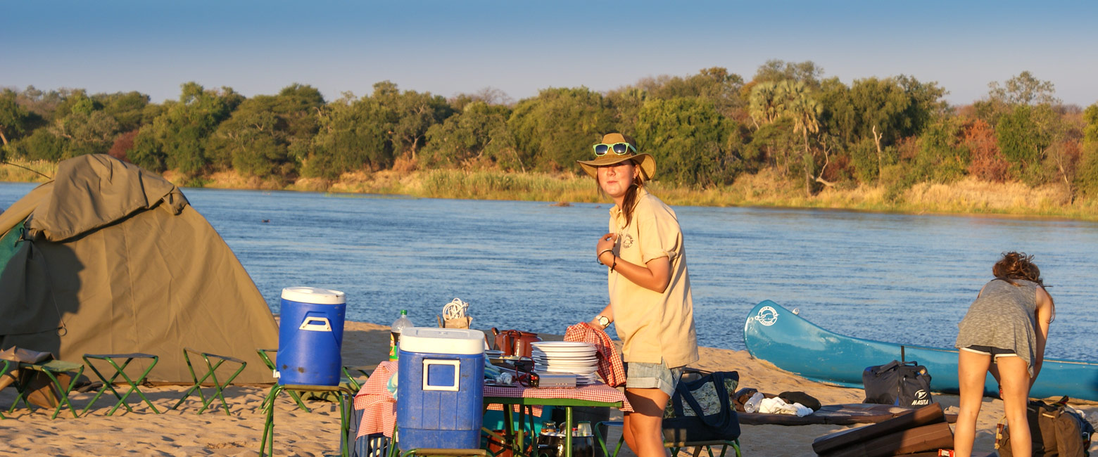is an outdoorsy two night journey in the Lower Zambezi area 