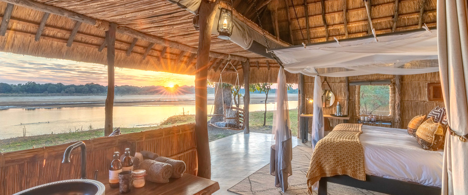 is a traditional outpost in the South Luangwa area