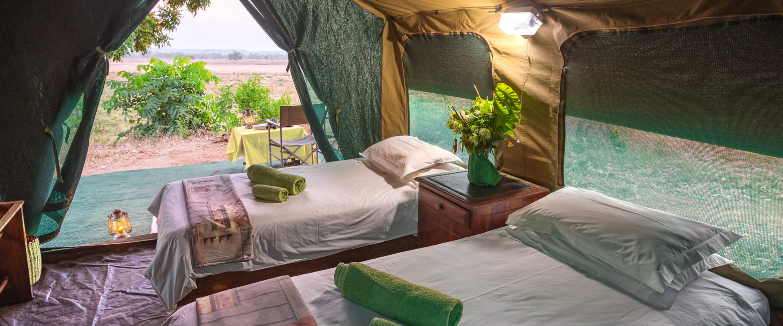 is an earthy tented camp in the Gonarezhou area 