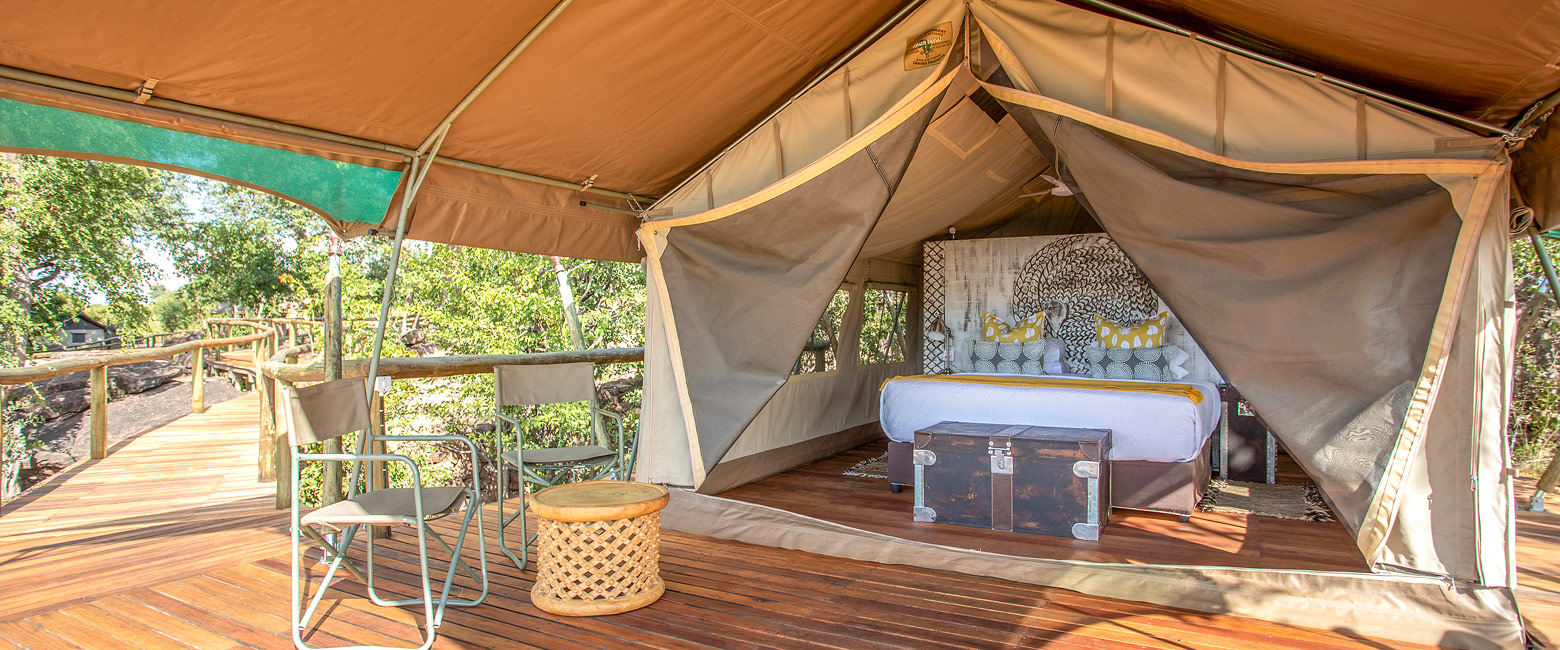 is a pleasantly remote camp in the Hwange area