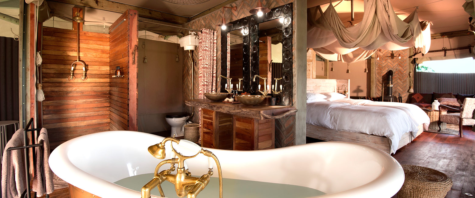 is a stylish and authentic lodge in a private sector of Hwange