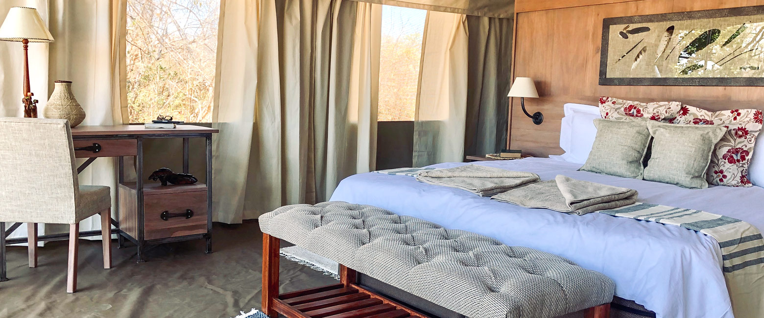 is a simple tented facility in the Mana Pools area 