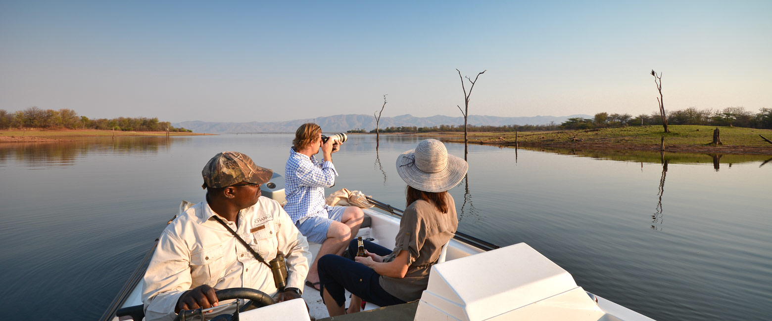 is a lakeside safari area in the north of Zimbabwe
