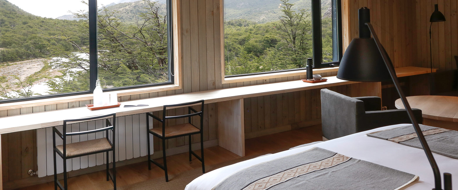 is a large designer property in the Los Glaciares area 
