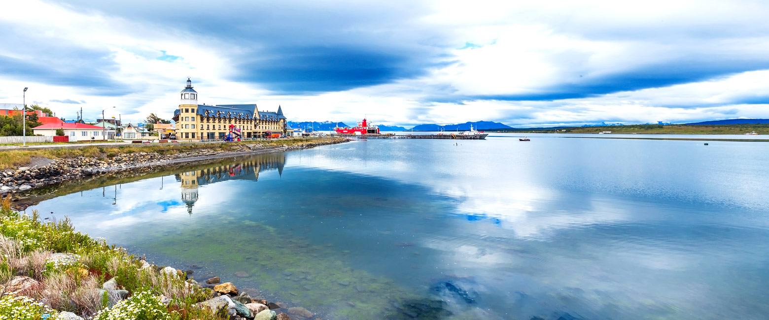 is a large and architecturally bland property in the Puerto Natales area of southern Chile 