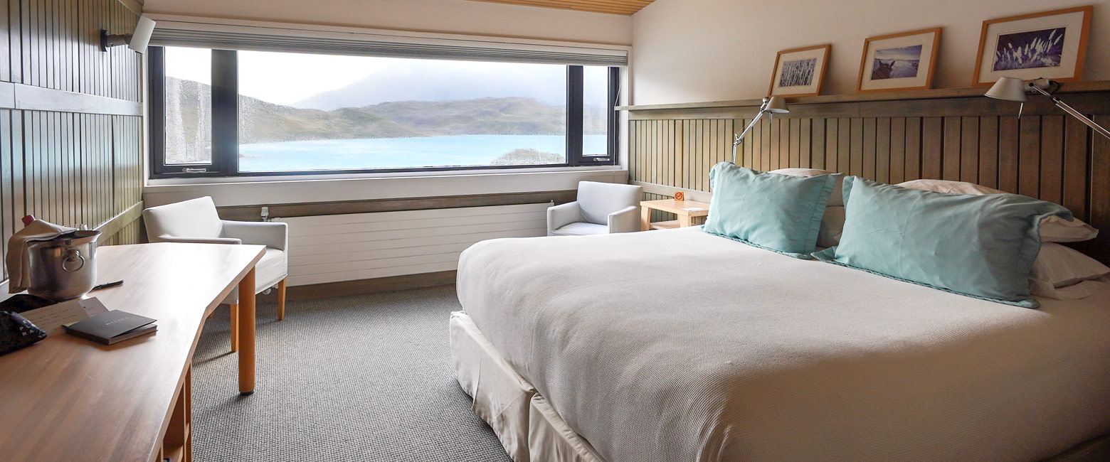 is a large expensive lodge in the Torres del Paine area 