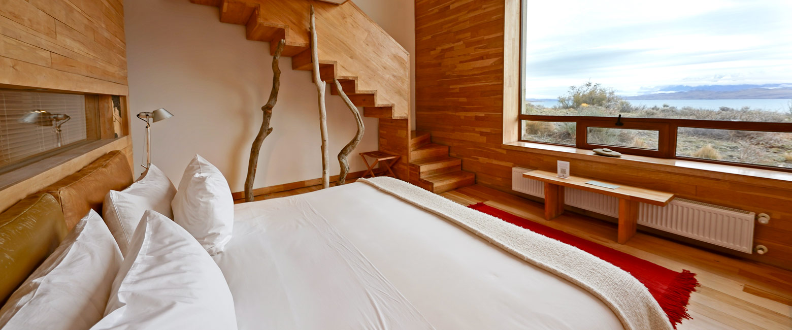 is a modernist property in the Torres del Paine area