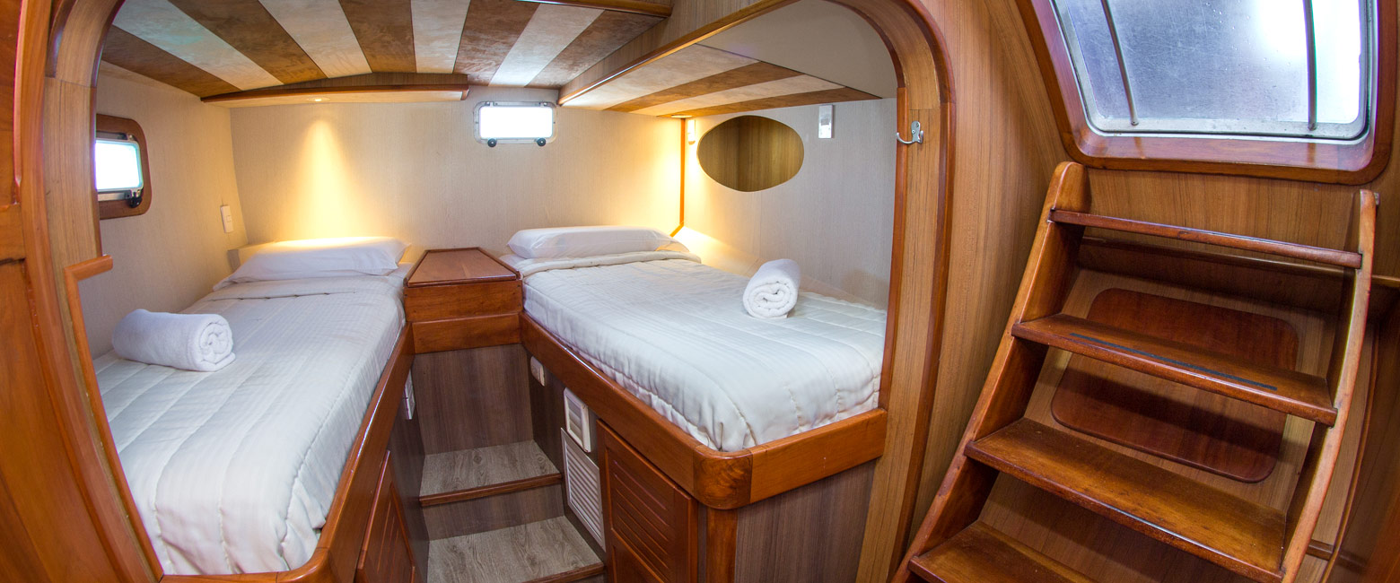 is a seven night cruise to the easterly islands of Galapagos