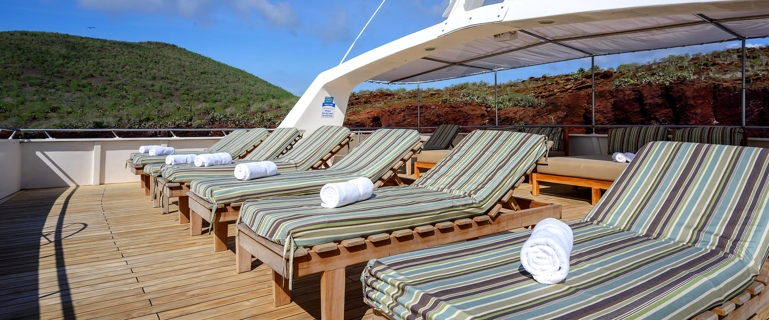 is a seven night cruise to the westerly islands of Galapagos