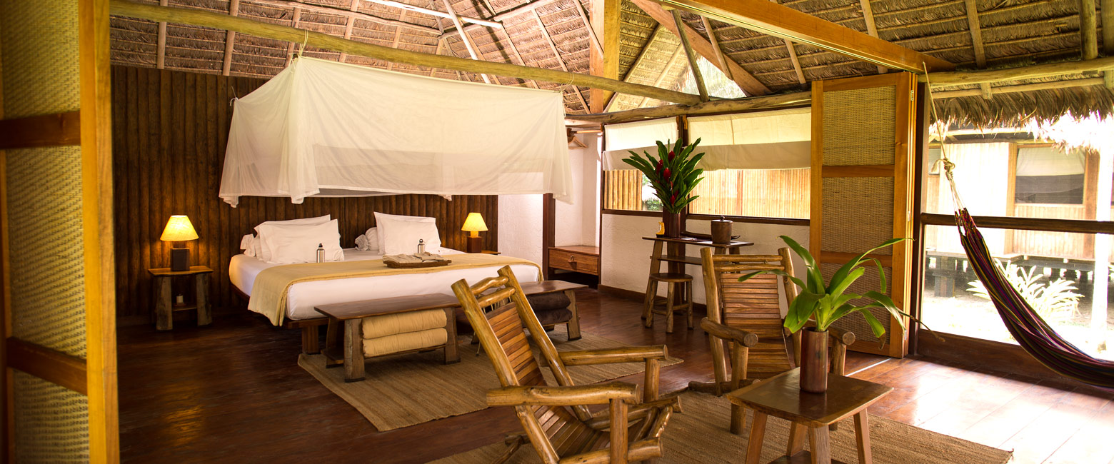 is a comfortable lodge in the Peruvian Amazon 