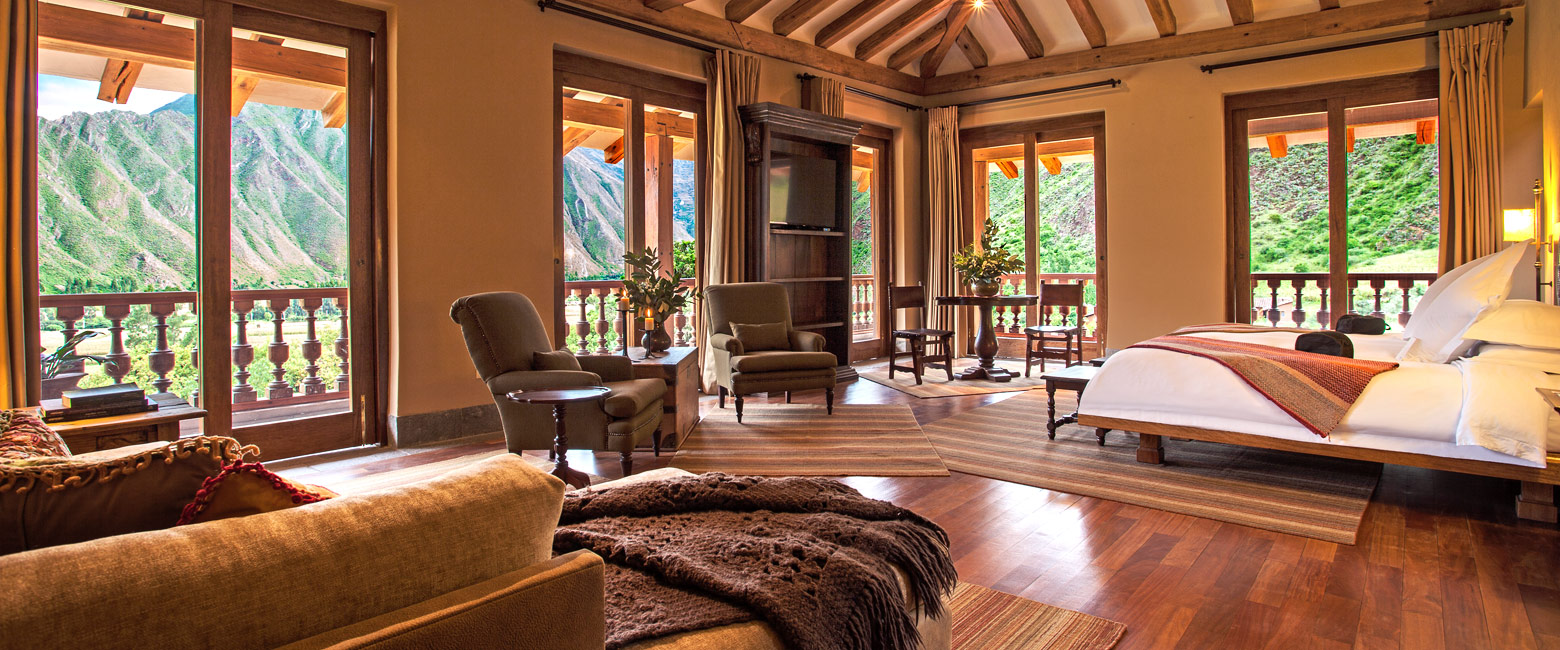 is an upmarket lodge in the Sacred Valley area 
