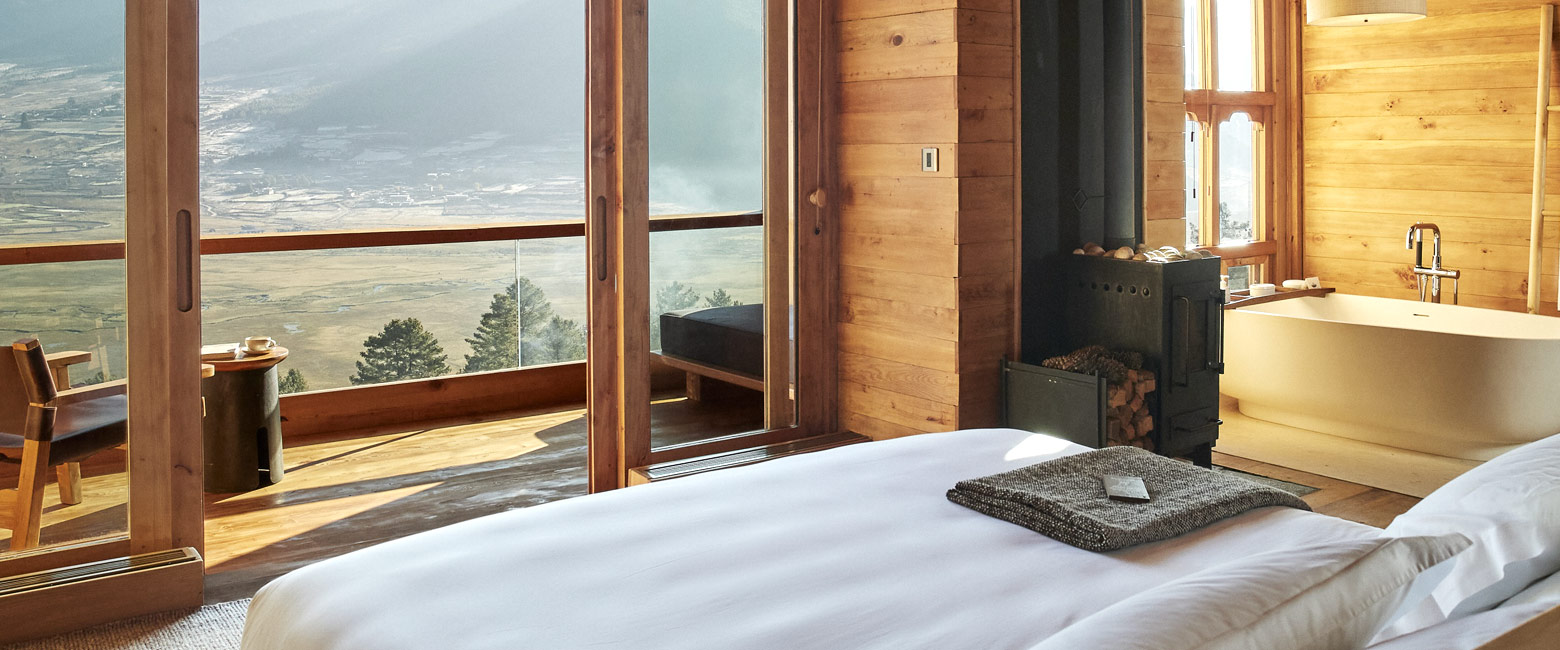 is an elegant and upmarket lodge in the Gangtey area of Bhutan