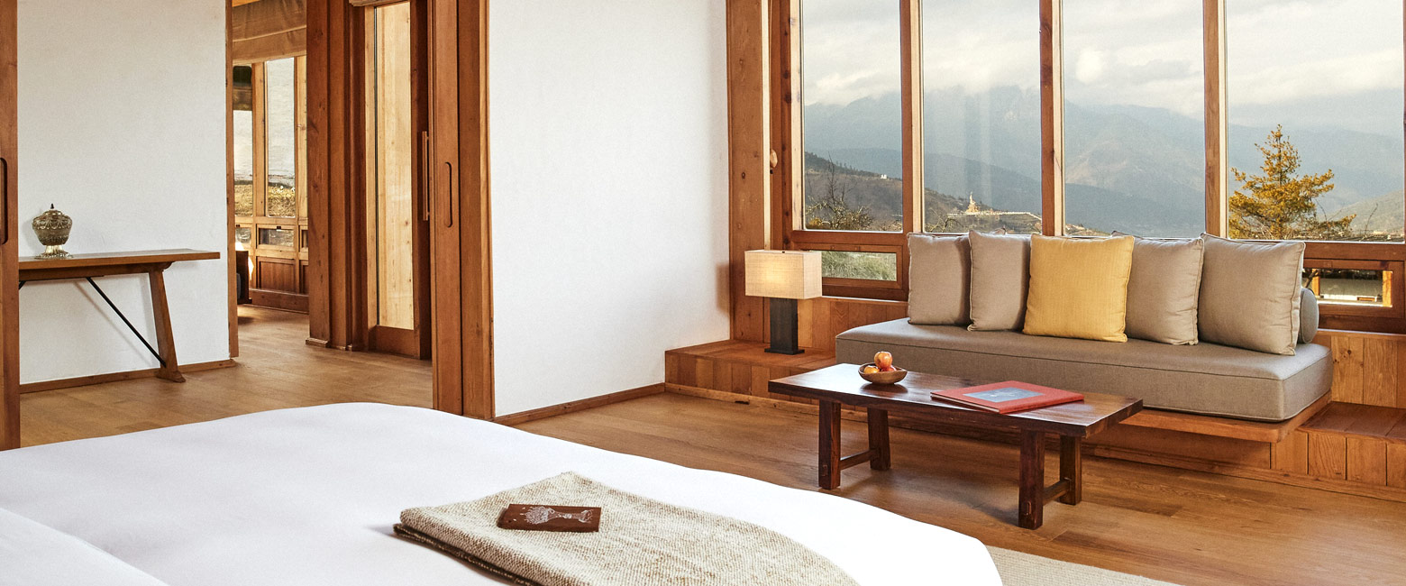 is an impressive lodge in the Thimphu area of Bhutan 