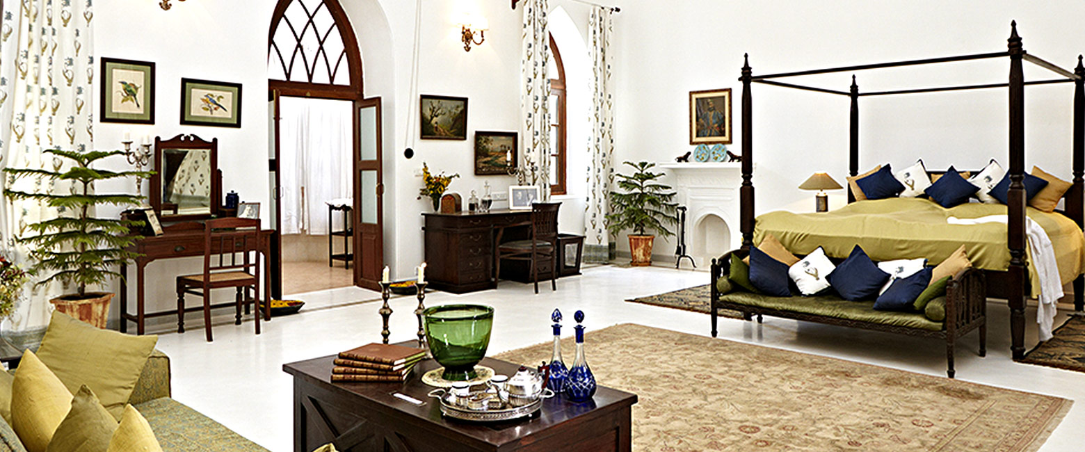 is an authentic lakeside lodge in the Rajasthan area 