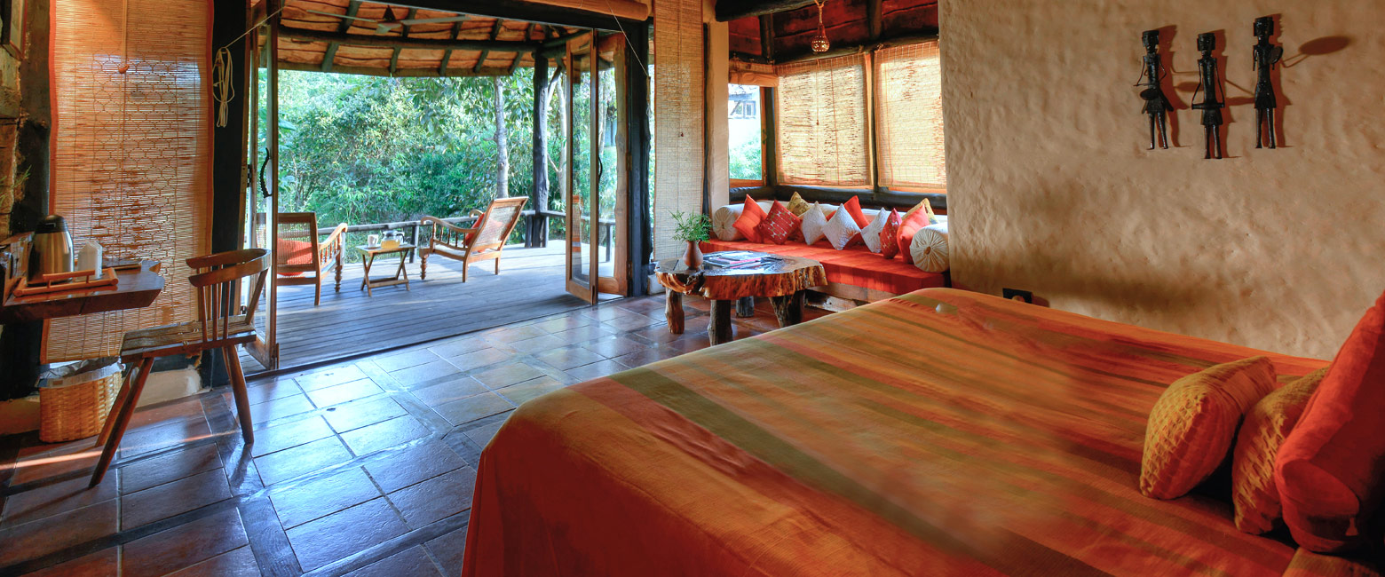 is a relatively upmarket property in the Kanha area 