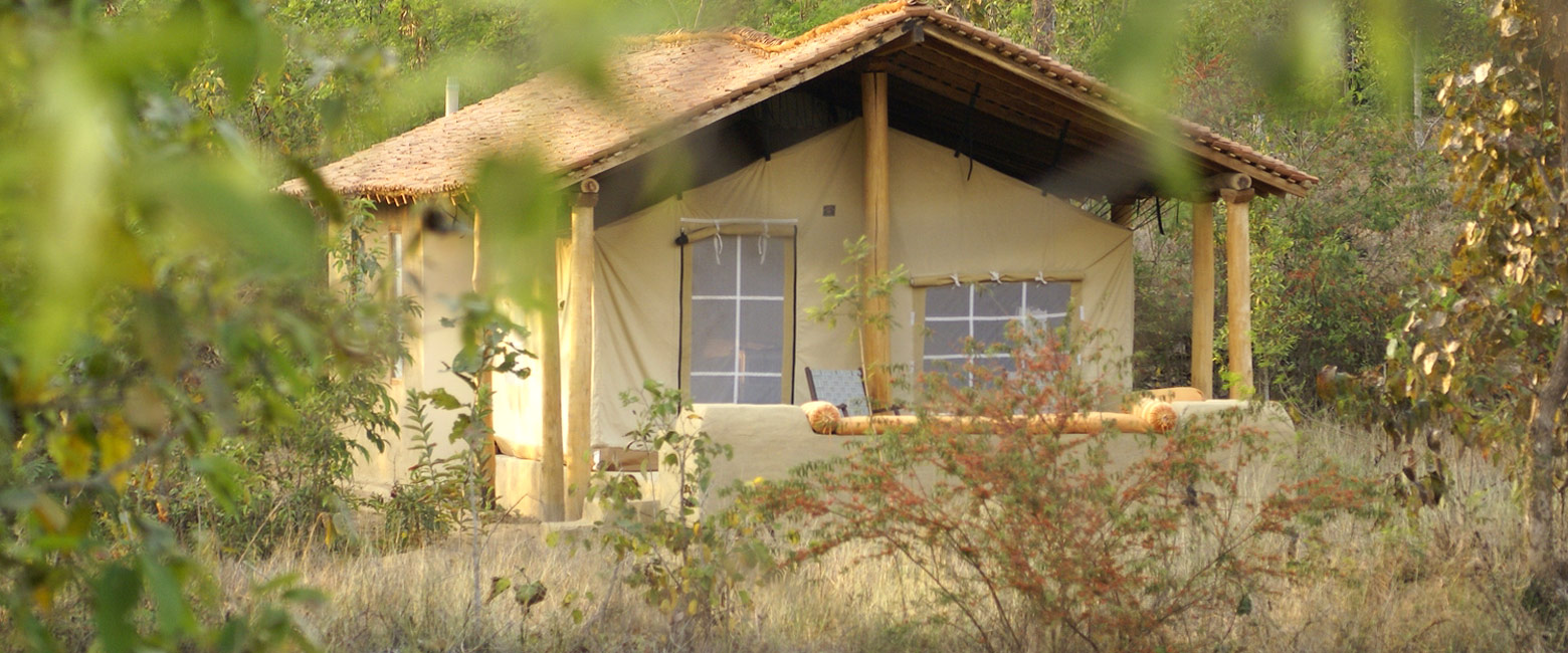 is a relatively modest outpost in the Kanha area