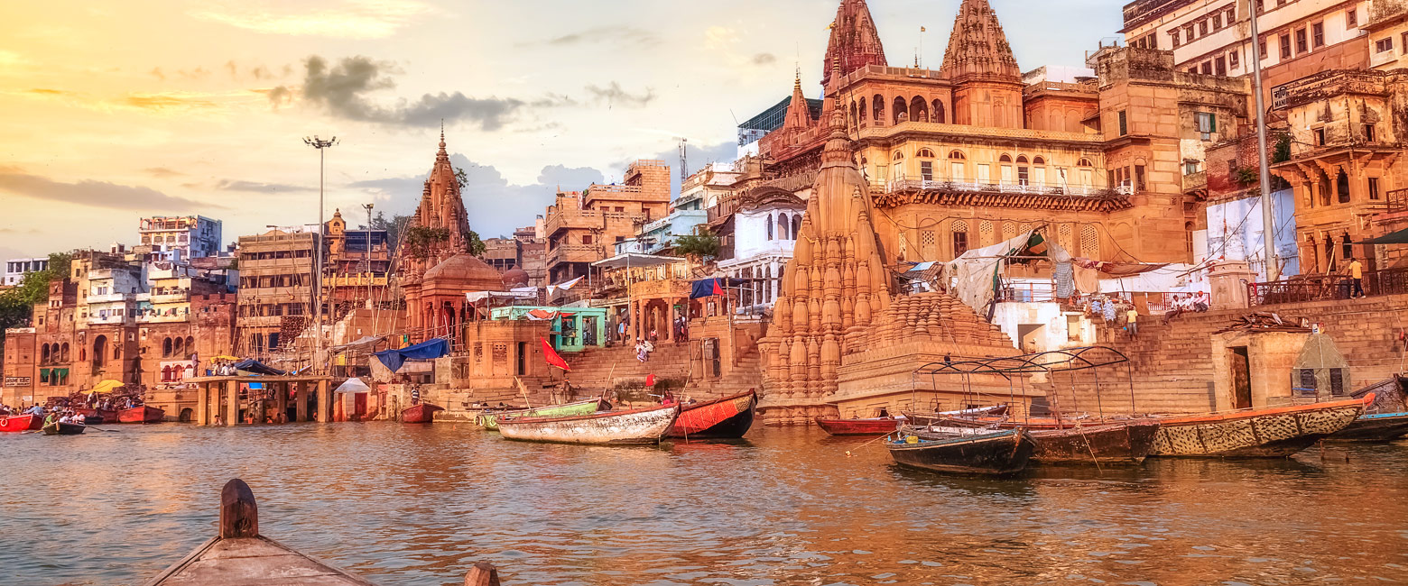 is a relatively simple traditional property in the Varanasi area of northern India 