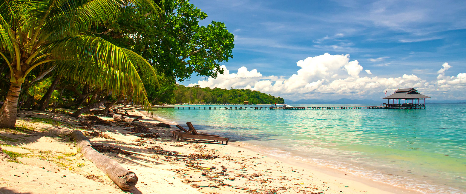is a secluded island retreat on Pulau Tiga Island off the Coast of Borneo. 