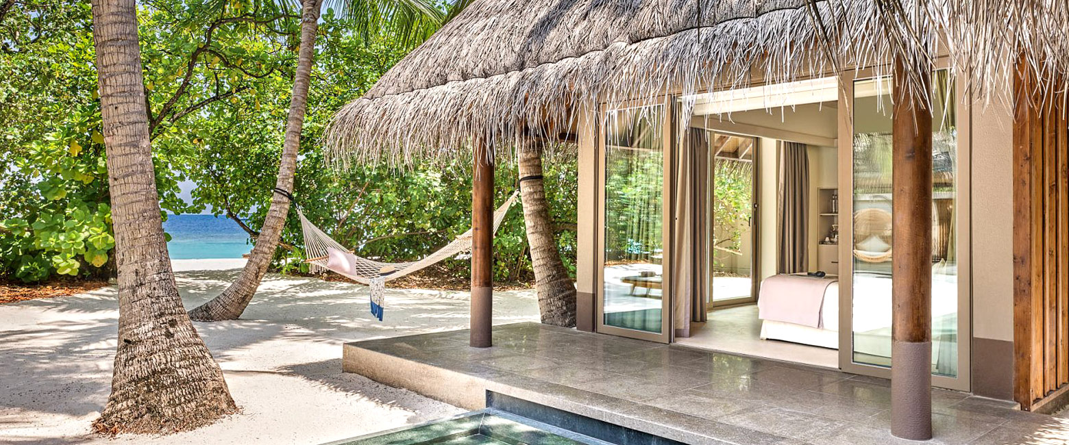 is a large private island resort in the north of the Maldives 