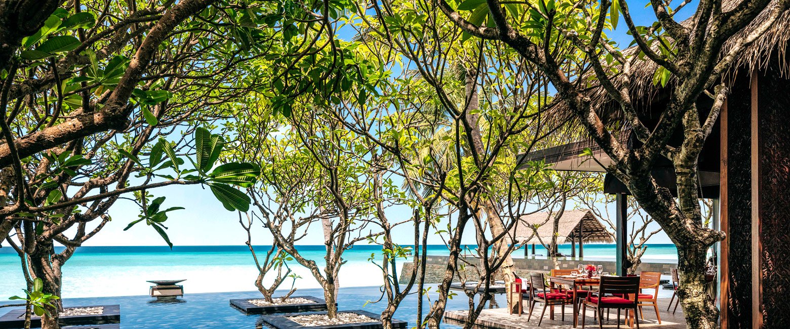 is an upmarket private island resort in the north of the Maldives 