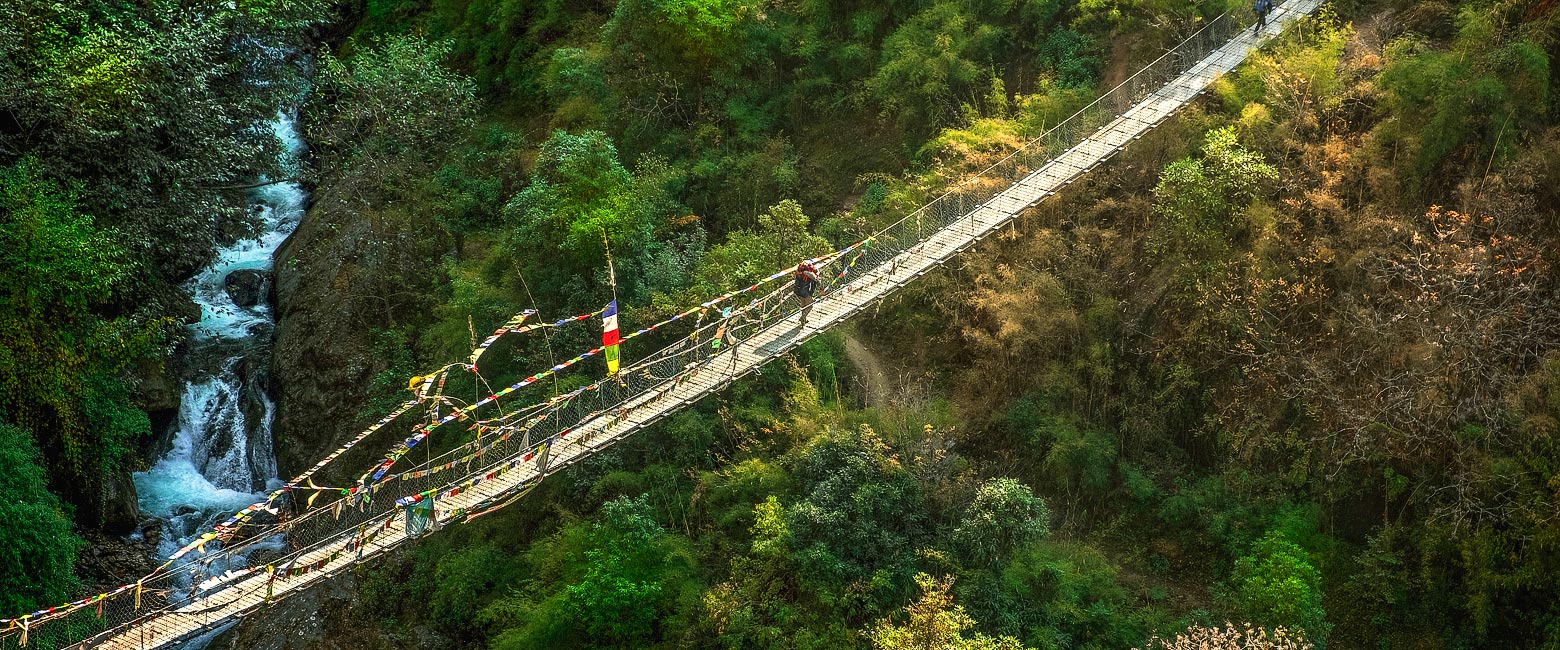 a peaceful trekking area in the east of Nepal 