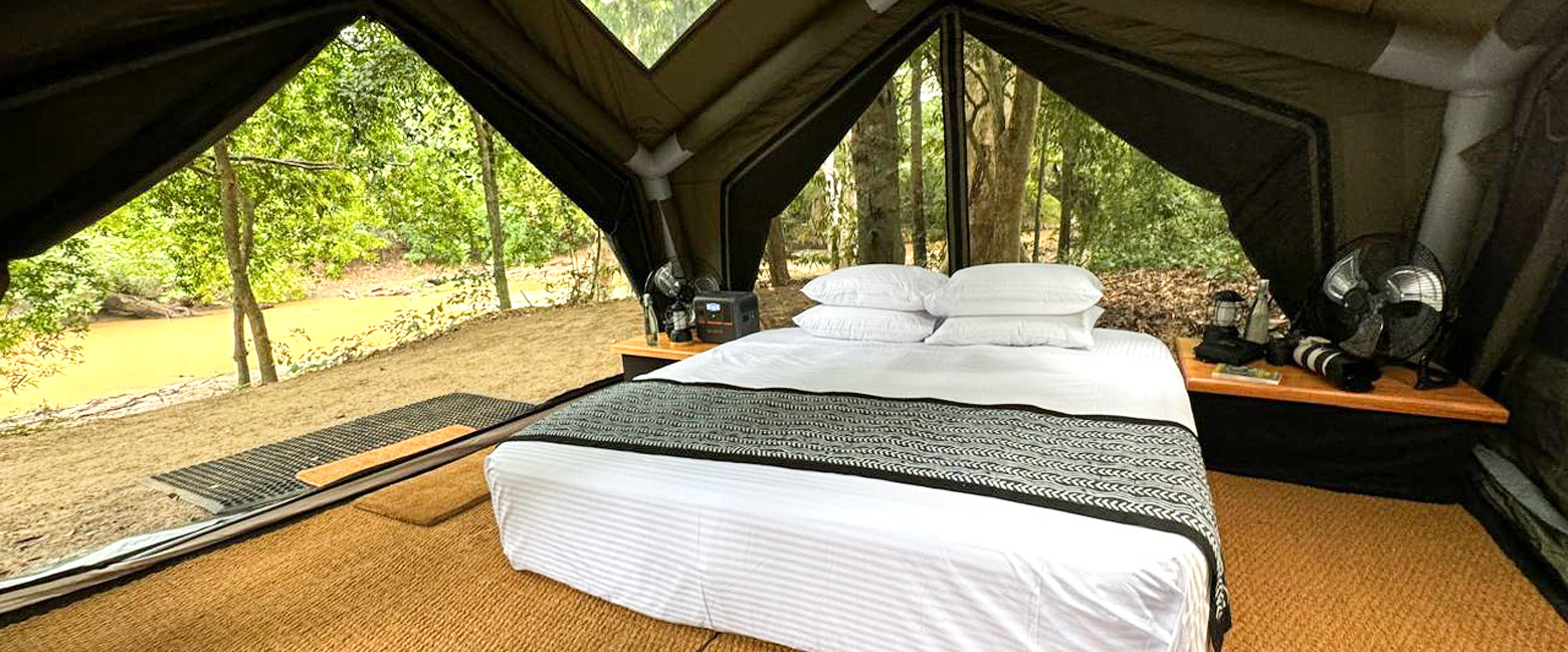 is a blissfully simple camp inside the remote Kumana area