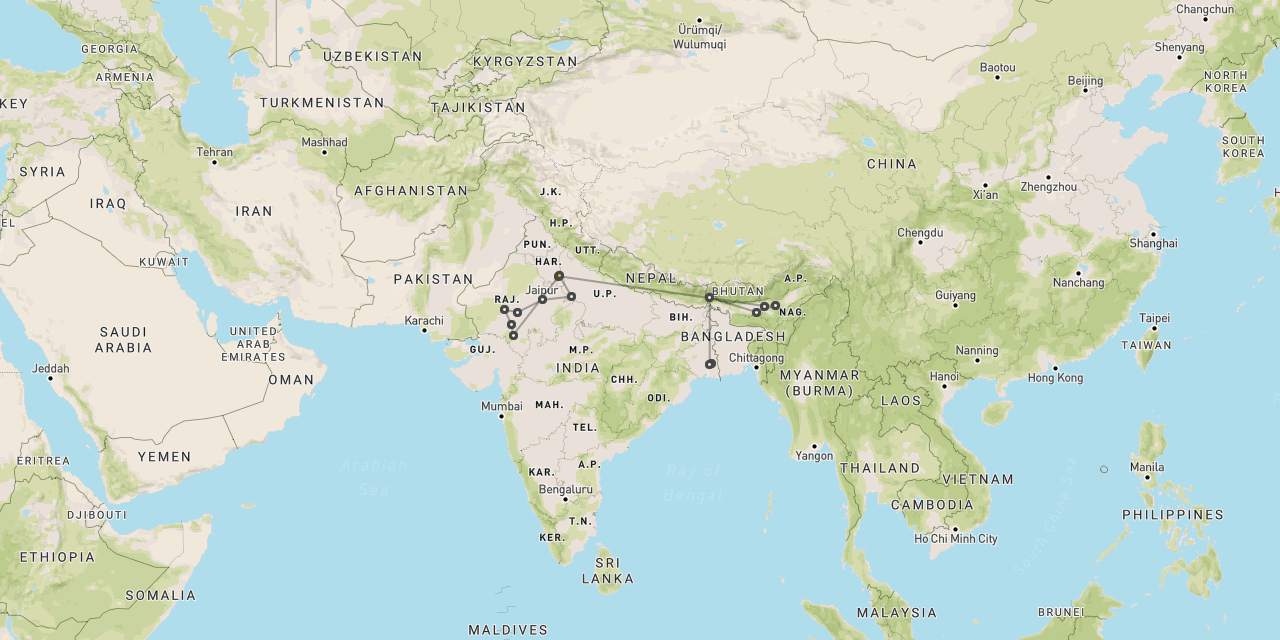 Northeast & Rajasthan