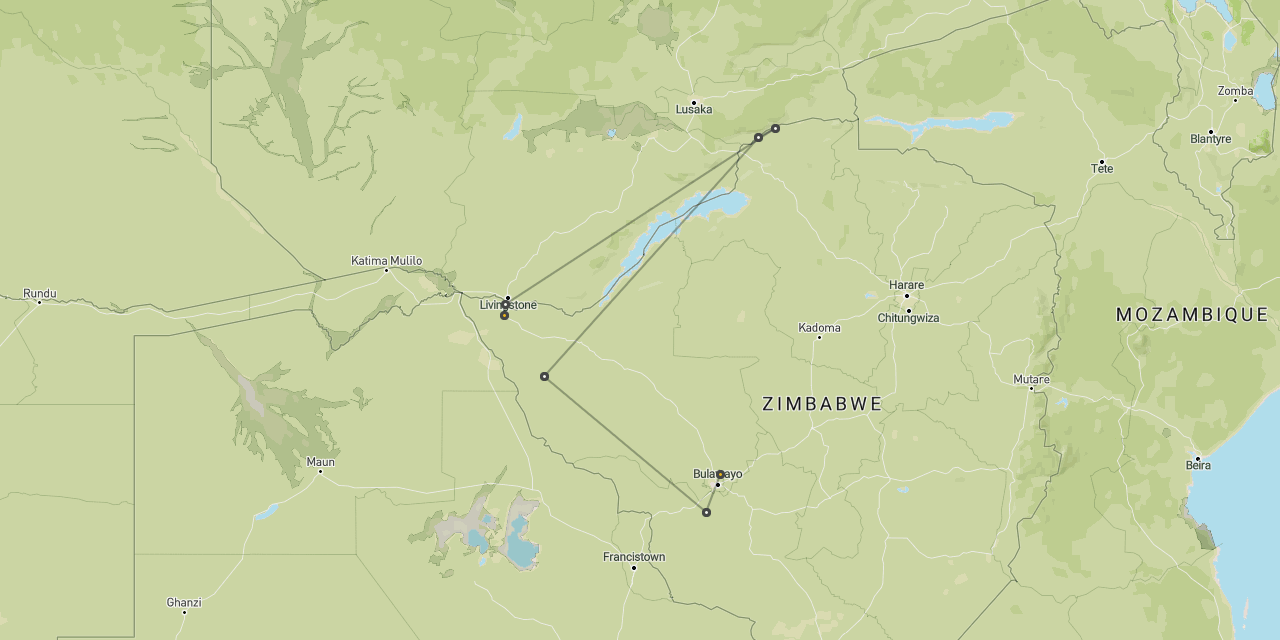 Vic Falls, Mana Pools & Hwange