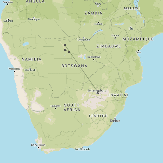 Short green season Botswana