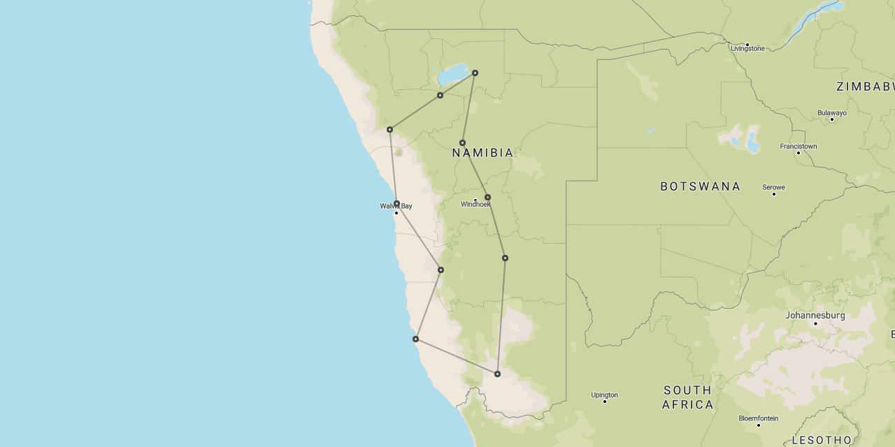 Long self-drive Namibia